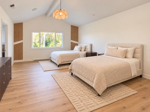 Shared bedroom at women's sober living home